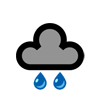 cloudy with heavy rain
